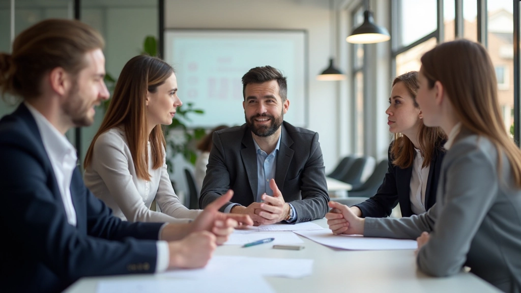 Effectieve communicatie tijdens teamvergadering met betrokken medewerkers